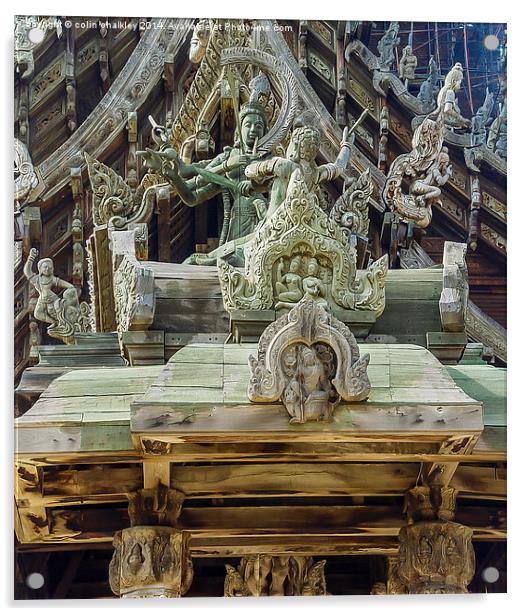Wooden Sanctuary of Truth Acrylic by colin chalkley