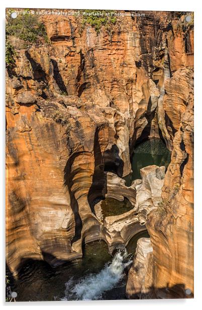 Bourkes Potholes - South Africa  Acrylic by colin chalkley