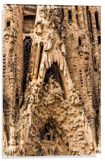 Basílica i Temple Expiatori de la Sagrada Família Acrylic by colin chalkley