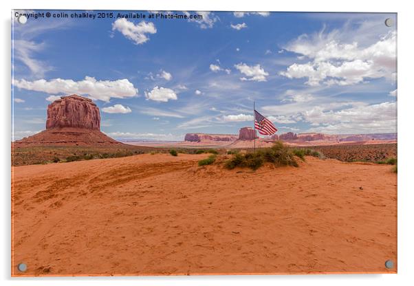  Monument Valley - Arizona USA Acrylic by colin chalkley
