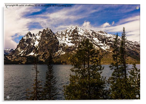  Jenny Lake - Grand Teton National Park Acrylic by colin chalkley