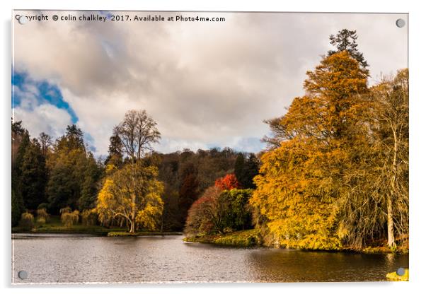Late November afternoon at Stourhead Gardens Acrylic by colin chalkley