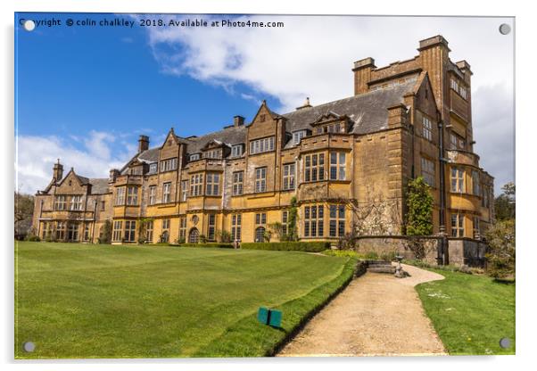 Minterne House and Gardens in Minterne Magna Acrylic by colin chalkley