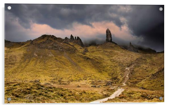 The Old Man of Storr Acrylic by Leighton Collins