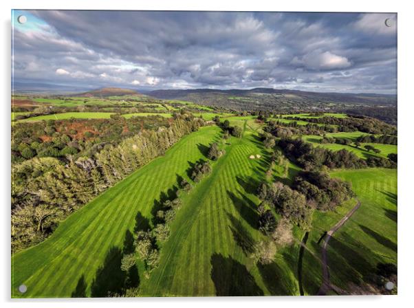Pontardawe Golf Course Acrylic by Leighton Collins