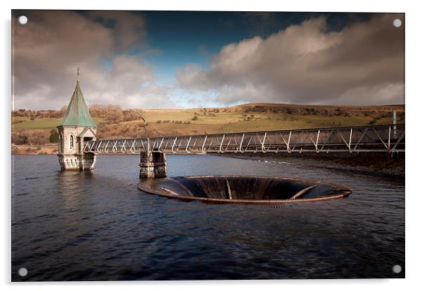 Pontsticill Reservoir Acrylic by Leighton Collins