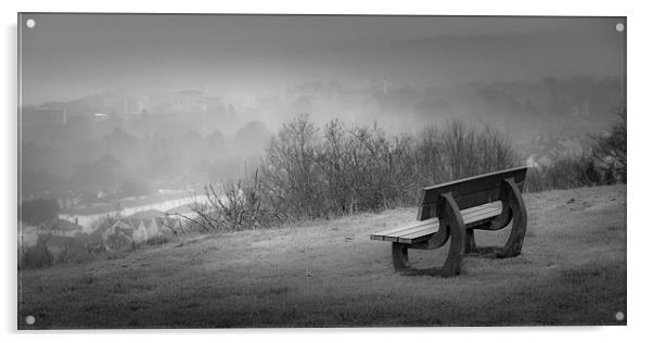 Misty bench Acrylic by Leighton Collins