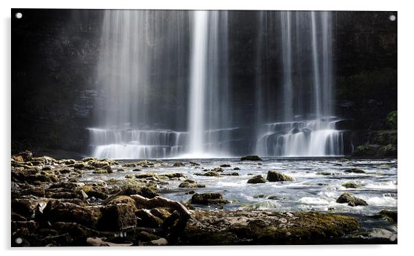  Sgwd yr Eira waterfalls Acrylic by Leighton Collins