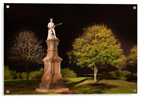 Swansea Boer War memorial Acrylic by Leighton Collins