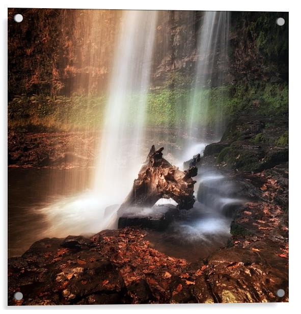 Sgwd yr Eira waterfalls Acrylic by Leighton Collins