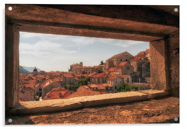 Dubrovnik city in southern Croatia Acrylic by Leighton Collins