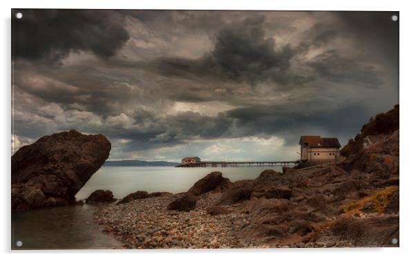 Waiting for the storm Acrylic by Leighton Collins