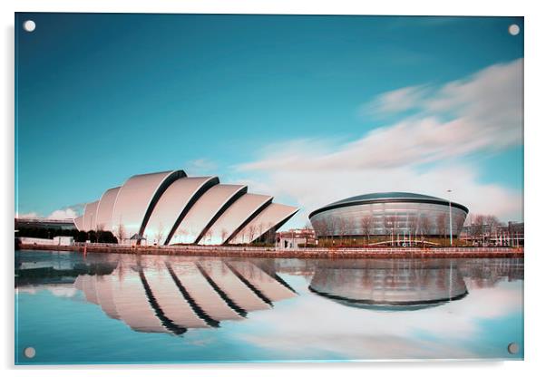 Glasgow Symphony A Reflection of Progress Acrylic by Les McLuckie