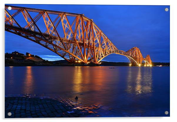 Forth Rail Bridge Scotland Acrylic by jim wilson