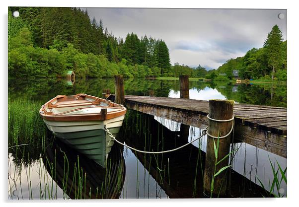 Loch Ard,The Trossachs,Scotland Acrylic by jim wilson