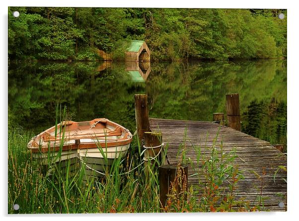 Loch Ard,The Trossachs,Scotland Acrylic by jim wilson