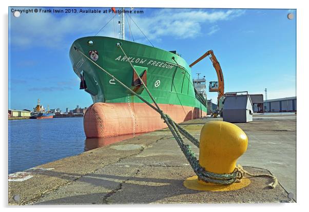 Arklow Freedom in Birkenhead Docks Acrylic by Frank Irwin