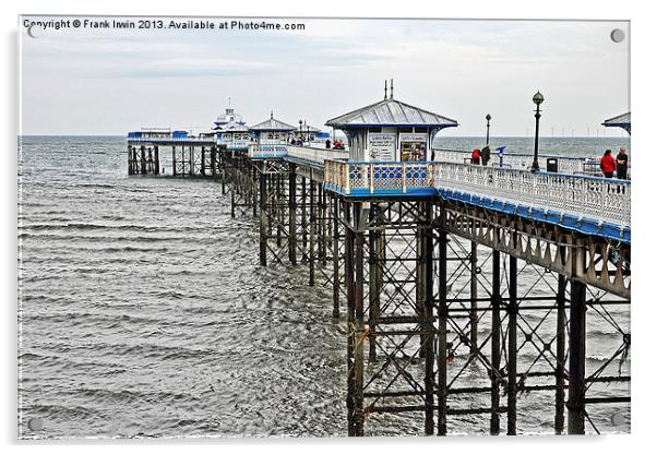 The famous Victorian Llandudno Pier Acrylic by Frank Irwin