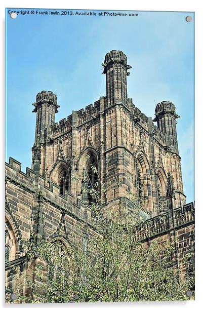 Chester cathedral Acrylic by Frank Irwin