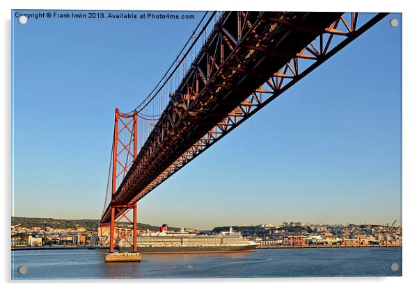 The 25th of April Bridge, Lisbon Acrylic by Frank Irwin