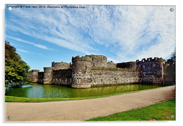 Beaumaris castle, Anglesey, N. Wales Acrylic by Frank Irwin