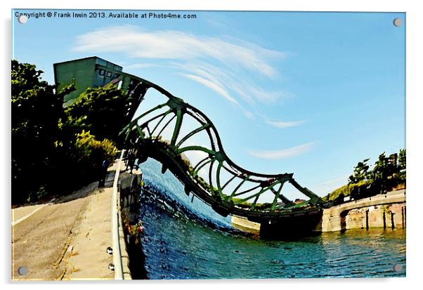 Contorted Bascule Bridge Acrylic by Frank Irwin