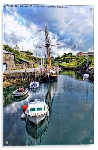 The Inner Amlwych Harbour Acrylic by Frank Irwin