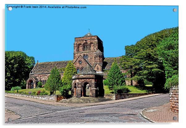 St George’s URC, Thornton Hough Acrylic by Frank Irwin