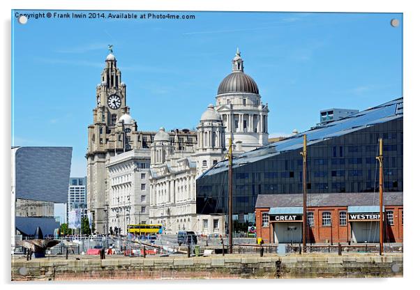  Liverpool’s Iconic ‘Three Graces’ viewed from Alb Acrylic by Frank Irwin