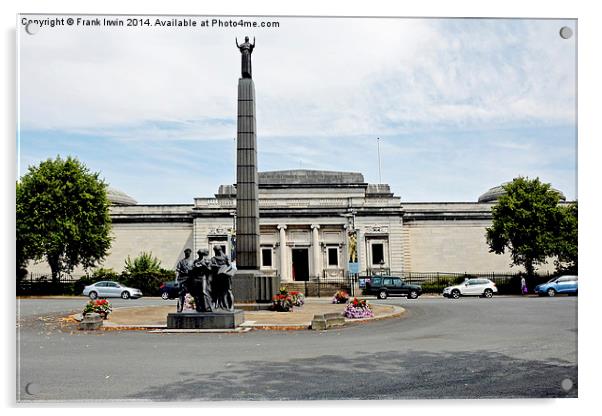 The Lady Lever Art Gallery & memorial column Acrylic by Frank Irwin