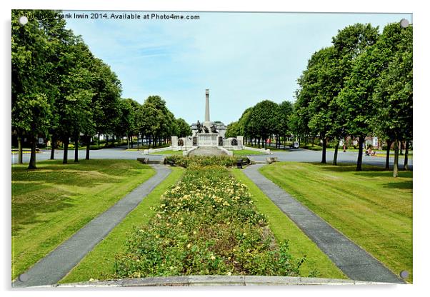 The Port Sunlight War memorial Acrylic by Frank Irwin