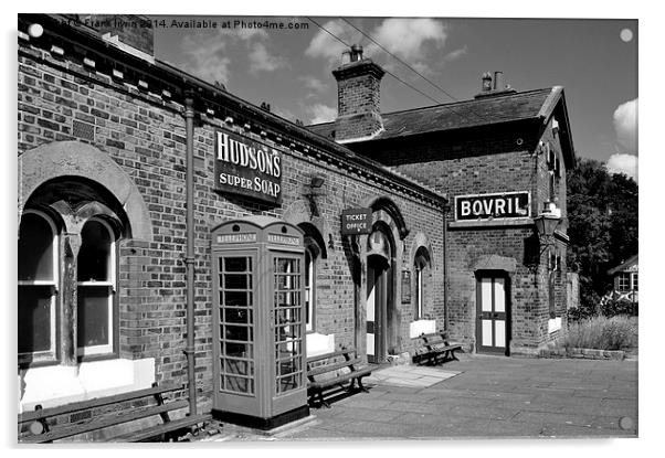  Hadlow Road Station, Wirral Acrylic by Frank Irwin