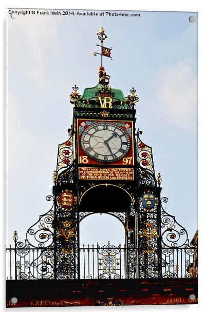  Chester’s famous Eastgate Clock Acrylic by Frank Irwin