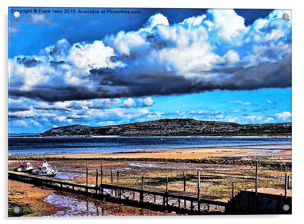  Artistic view across Rhos-on-Sea Acrylic by Frank Irwin