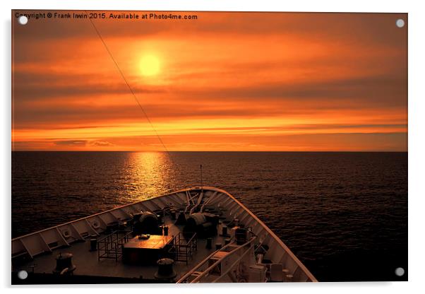  Beautiful Sunset in the Atlantic Ocean Acrylic by Frank Irwin