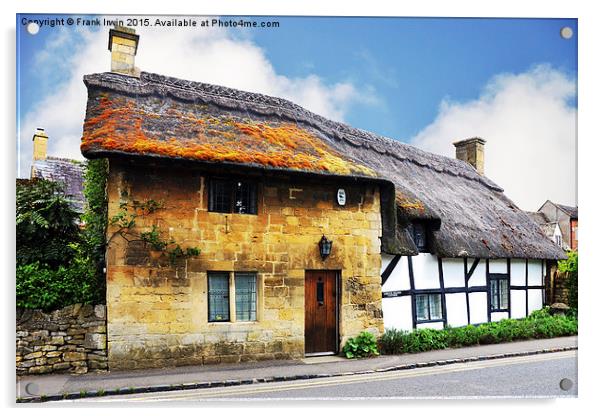  Abbot’s Grange cottage Broadway, Worcestershire,  Acrylic by Frank Irwin