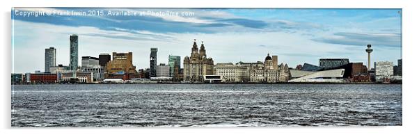  Liverpool's Iconic waterfront Acrylic by Frank Irwin
