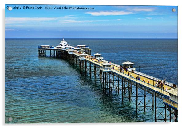 The iconic Llandudno Victorian pier Acrylic by Frank Irwin