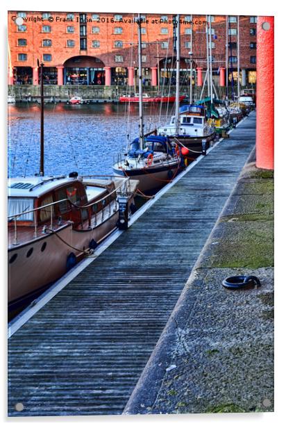 Liverpool’s famous Albert Dock Acrylic by Frank Irwin