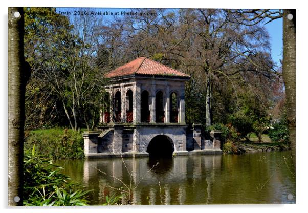 Birkenhead Park's Boathouse Acrylic by Frank Irwin