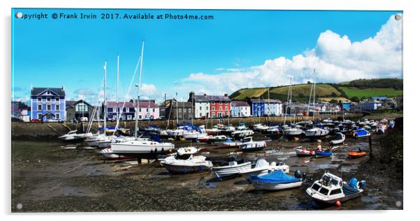 Aberaeron - Tide is out! Acrylic by Frank Irwin