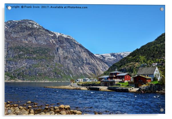 Eidfjord / Hardangerfjorden, Norway Acrylic by Frank Irwin