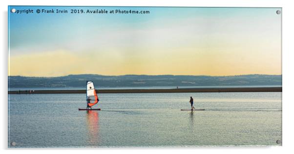 Marine lake West Kirby Acrylic by Frank Irwin