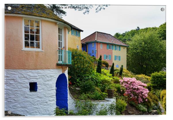 Typical architecture at Portmeirion Acrylic by Frank Irwin