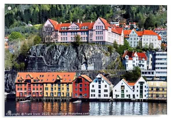 Arriving at Bergen Acrylic by Frank Irwin