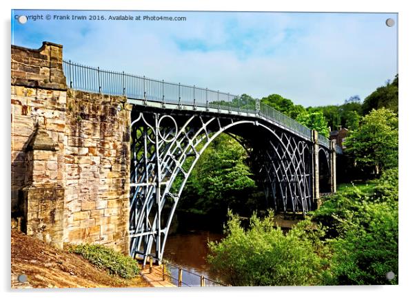 The Iron Bridge Acrylic by Frank Irwin
