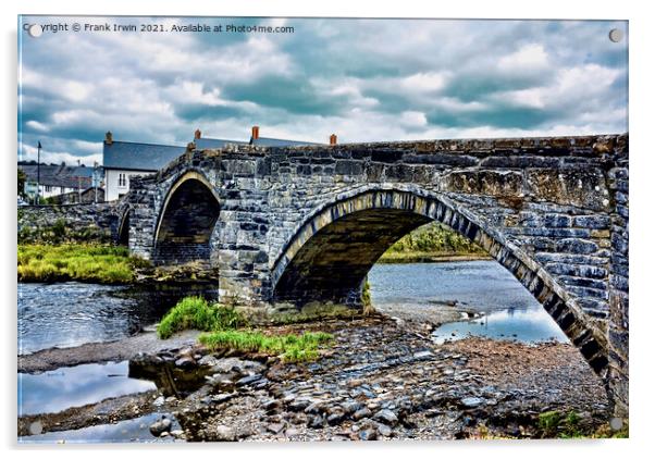 The Iconic Bridge at Llanrwst Acrylic by Frank Irwin
