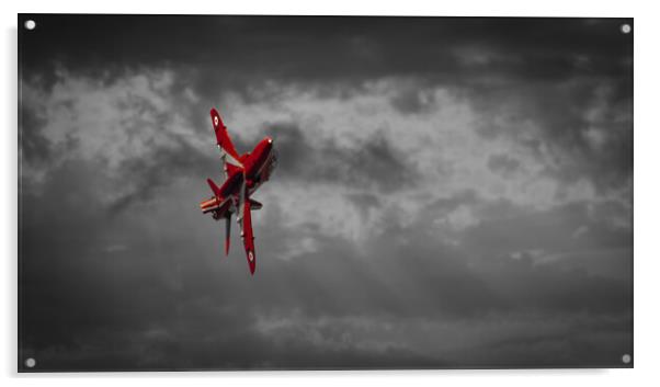 Single Red Acrylic by Gareth Burge Photography