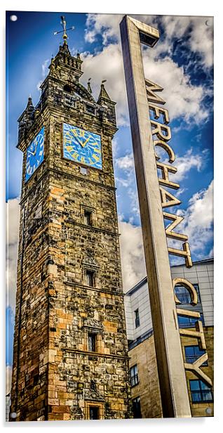 Tollbooth Clock Tower, Glasgow Acrylic by Gareth Burge Photography
