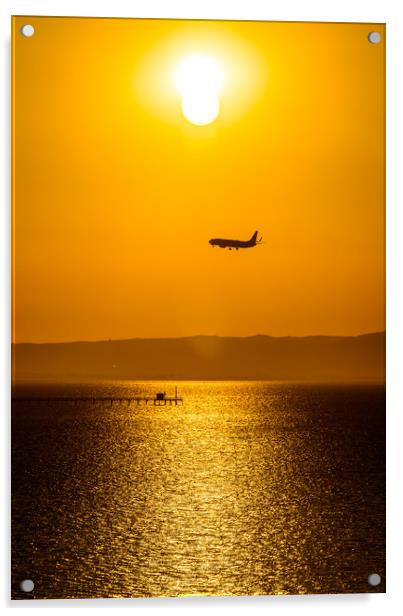 Sunrise Approach Acrylic by Gareth Burge Photography